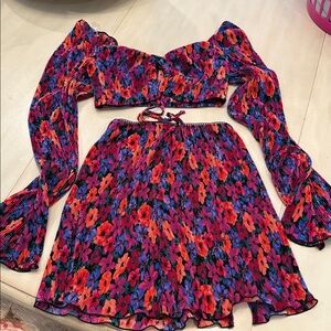 Wild Fable Floral Mini Set - Red and Purple